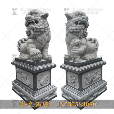 守护与象征 石狮摆放的古老智慧与公母辨识