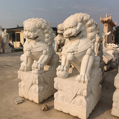 匠心传承，雕琢永恒 探访曲阳县大门口石雕石狮子加工厂家